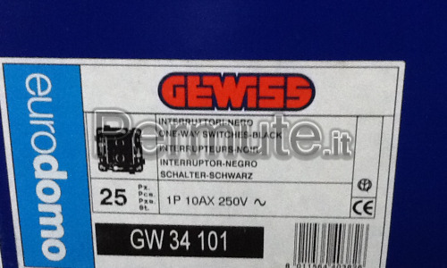 GEWISS - articolo GW 34 / 101 NUOVI (25 PEZZI)